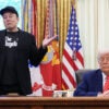 President Trump hosts Elon Musk in the Oval Office of the White House on May 30.